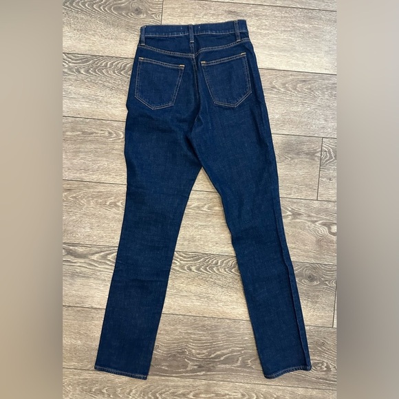 Abercrombie and Fitch Slim Straight Ultra High-rise Dark Blue Jeans 26/2L - Picture 3 of 4